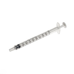 Bd plastipak tuberculinespuit 1 ml, zonder naald - 120 stuks.