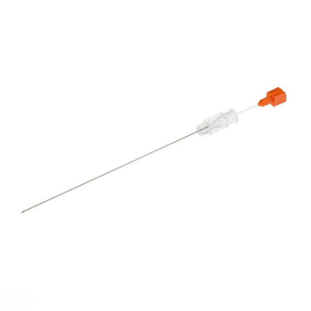 Aghi spinali bd quincke 25g - 0,5x90 mm - arancione - conf. 25 pz.
