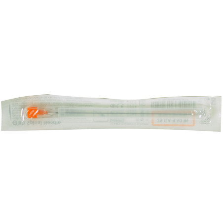 Aghi spinali bd quincke 25g - 0,5x90 mm - arancione - conf. 25 pz.