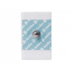 Ambu whitesensor 4200 ecg-elektroden met klikconnector - verpakking van 100 stuks.