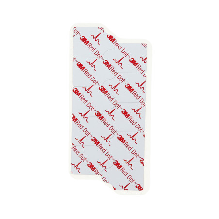 Elettrodi 3m red dot 2330 a francobollo per ecg 22x32 mm radiotrasparenti - conf. 100 pz.
