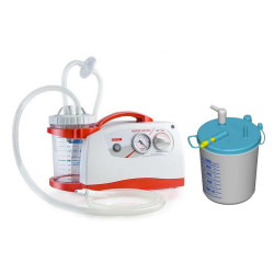 New askir 36br a batterie re410201 con vaso riutilizzabile e sacca monouso flovac da 1000 ml