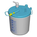 New askir 36br a batterie re410201 con vaso riutilizzabile e sacca monouso flovac da 1000 ml