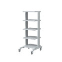 Carrello per supporto apparecchiature mediche basic con 5 ripiani 43x45 cm